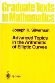 Tapa de Advanced Topics in the Arithmetic of Elliptic Curves (Graduate Texts in Mathematics)