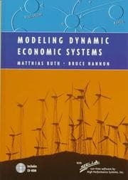 Tapa de Modeling dynamic economic systems