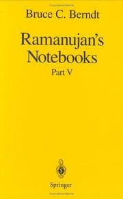 Tapa de Ramanujan's Notebooks, Part V