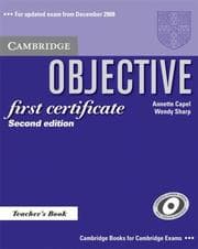 Tapa de Objective First Certificate Teacher's Book