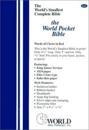 Tapa de World's Smallest Pocket Bible