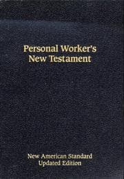 Tapa de Personal Worker's New Testament