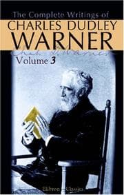 Tapa de The Complete Writings of Charles Dudley Warner: Volume 3