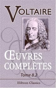 Tapa de Euvres complètes de Voltaire: Nouvelle édition. Tome 8