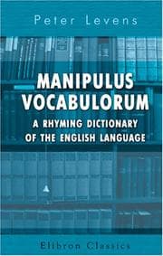 Tapa de Manipulus vocabulorum