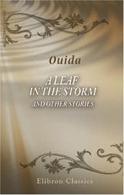 Tapa de A Leaf in the Storm and Other Stories