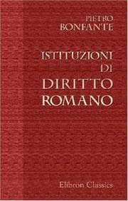 Tapa de Istituzioni di diritto romano