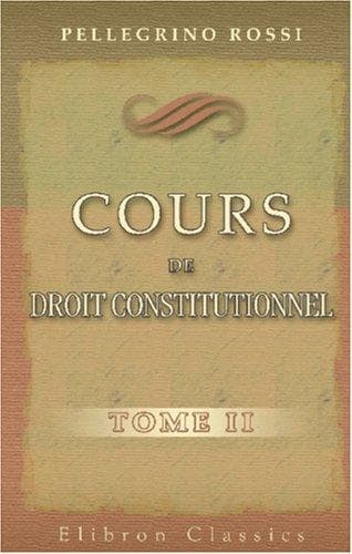 Tapa de Cours de droit constitutionnel