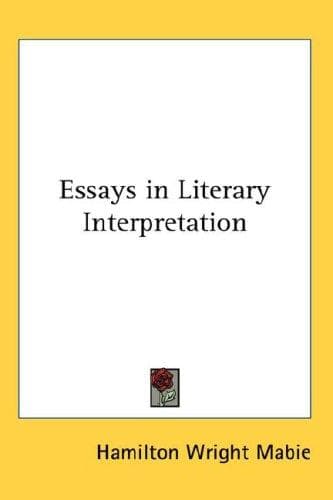 Tapa de Essays in Literary Interpretation