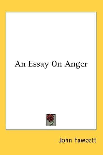 Tapa de An Essay On Anger
