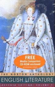 Tapa de The Norton Anthology of English Literature, Vol. 1 (Packaged with Media Companion)