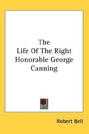 Tapa de The Life Of The Right Honorable George Canning