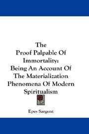 Tapa de The Proof Palpable Of Immortality