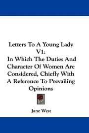Tapa de Letters To A Young Lady V1