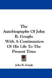 Tapa de The Autobiography Of John B. Gough