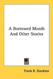 Tapa de A Borrowed Month And Other Stories