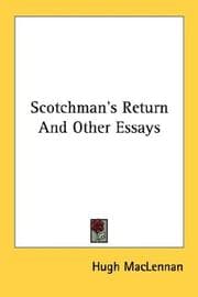Tapa de Scotchman's return, and other essays