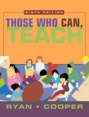 Tapa de Those Who Can, Teach, Ninth Edition With Cd-rom And Seifert Reflect