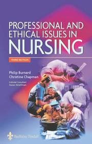 Tapa de Professional and Ethical Issues in Nursing