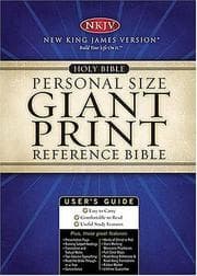Tapa de Giant Print Personal Size Reference Bible