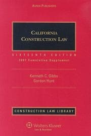 Tapa de California Contruction Law