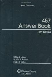 Tapa de 457 answer book