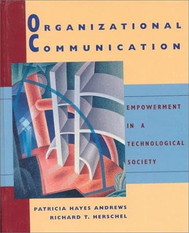 Tapa de Organizational communication