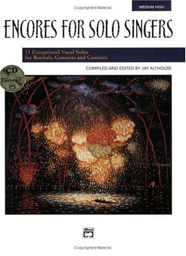 Tapa de Encores for Solo Singers