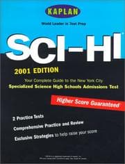 Tapa de Kaplan SCI-HI Admissions Test 2001