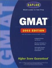 Tapa de Kaplan GMAT 2003
