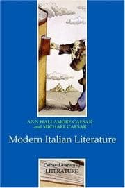 Tapa de Modern Italian Literature