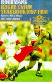 Tapa de Rothman's rugby union yearbook 1997-98