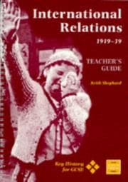 Tapa de International Relations, 1919-1939 (Key History for GCSE)