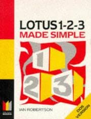 Tapa de Lotus 1-2-3 made simple