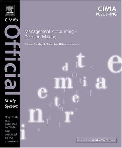 Tapa de Management Accounting- Decision Making