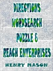 Tapa de Directions Wordsearch Puzzle and Reach Enterprises