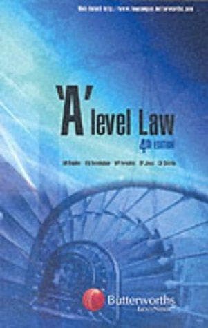 Tapa de 'A' Level Law