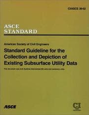 Tapa de Standard Guideline for the Collection and Depiction of Existing Subsurface Utility Data