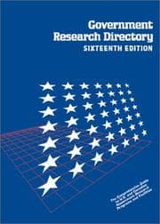Tapa de Government Research Directory
