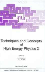 Tapa de Techniques and Concepts of High-Energy Physics X