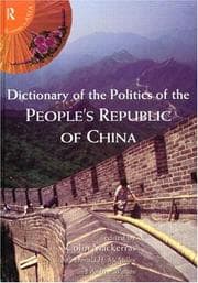 Tapa de Dictionary of the politics of the People's Republic of China