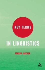Tapa de Key Terms in Linguistics (Key Terms)