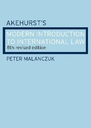 Tapa de A modern introduction to international law