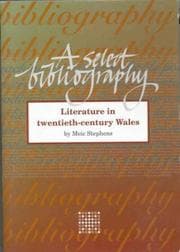 Tapa de Literature in Twentieth-century Wales
