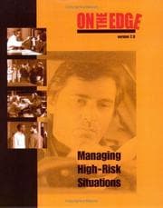 Tapa de On the Edge 2.0 Video Workshop Video & Instructors Guide; Managing High Risk Situations