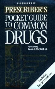 Tapa de Prescriber's pocket guide to common drugs