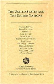 Tapa de United States and the United Nations