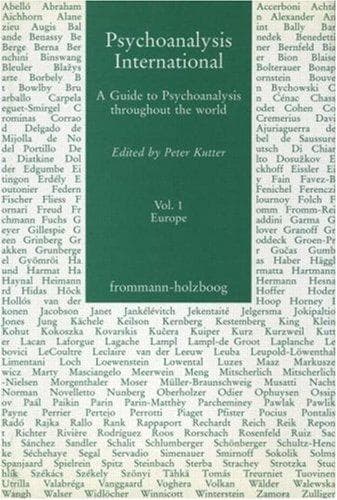 Tapa de Psychoanalysis International, V.1