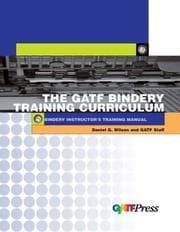 Tapa de Gatf Bindery Instructorªs Training Manual (Gatf Training Curriculums) (Gatf Training Curriculums)