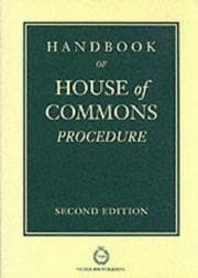 Tapa de Handbook of House of Commons Procedure